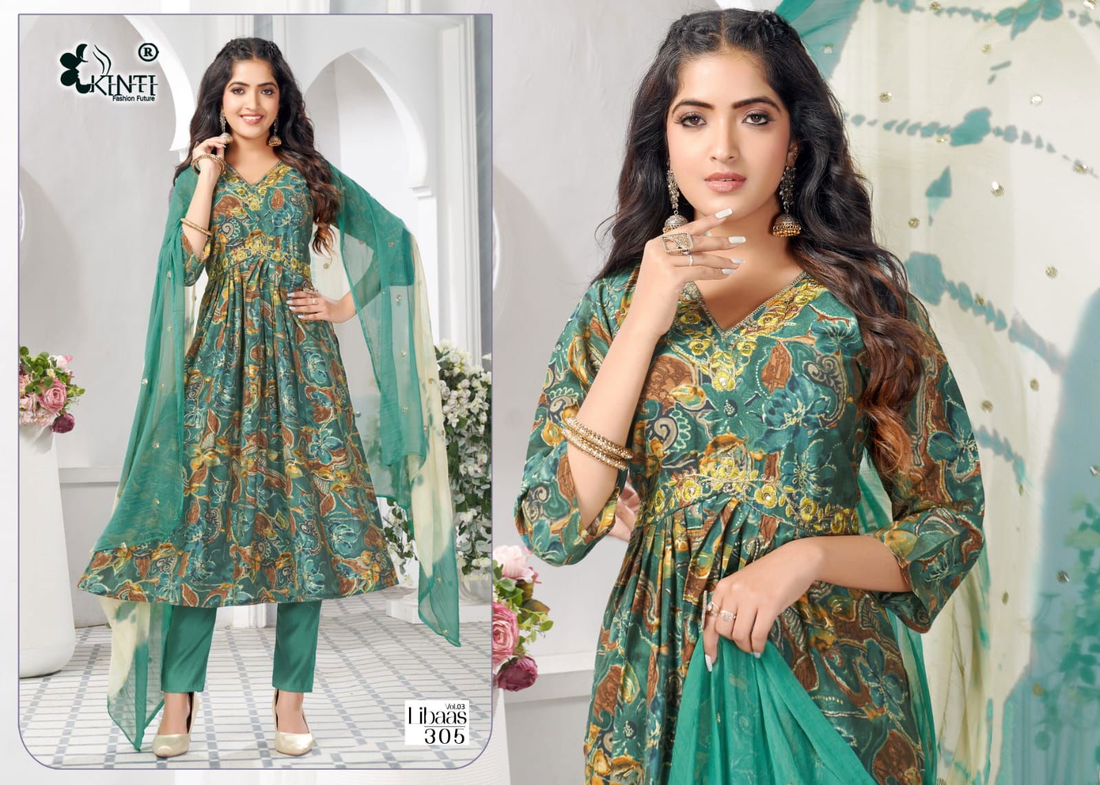 Libaas Vol 3 By Kinti 301 To 306  Kurti wholesale market in Surat with Price